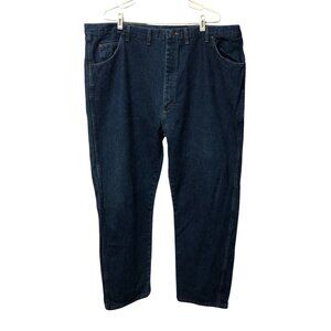 Wrangler Rugged Wear Jeans Mens Size 46x32 Blue Denim Work Wear Western